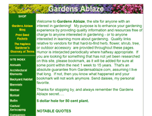 Tablet Screenshot of gardensablaze.com